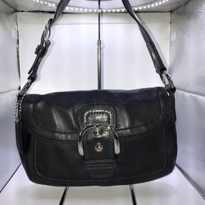 COACH Black leather large Soho bag